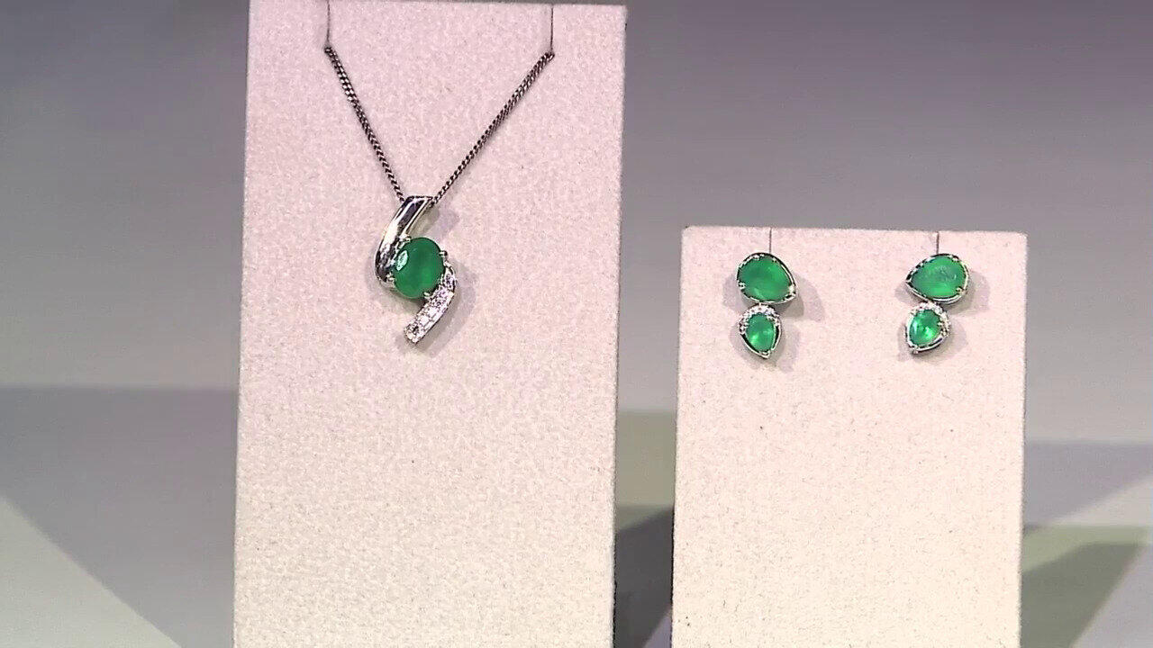 Video Colgante en plata con Ónix verde