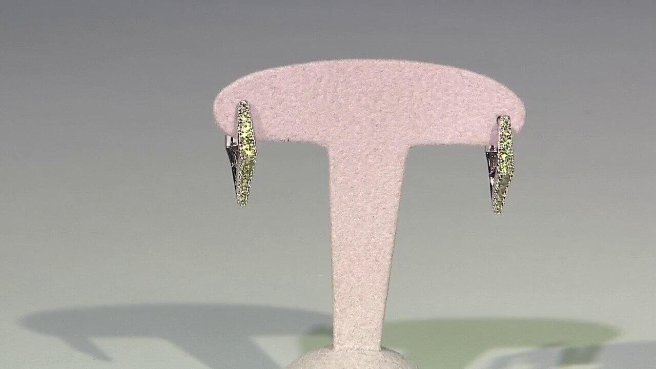 Video Boucles d'oreilles en argent et Péridot