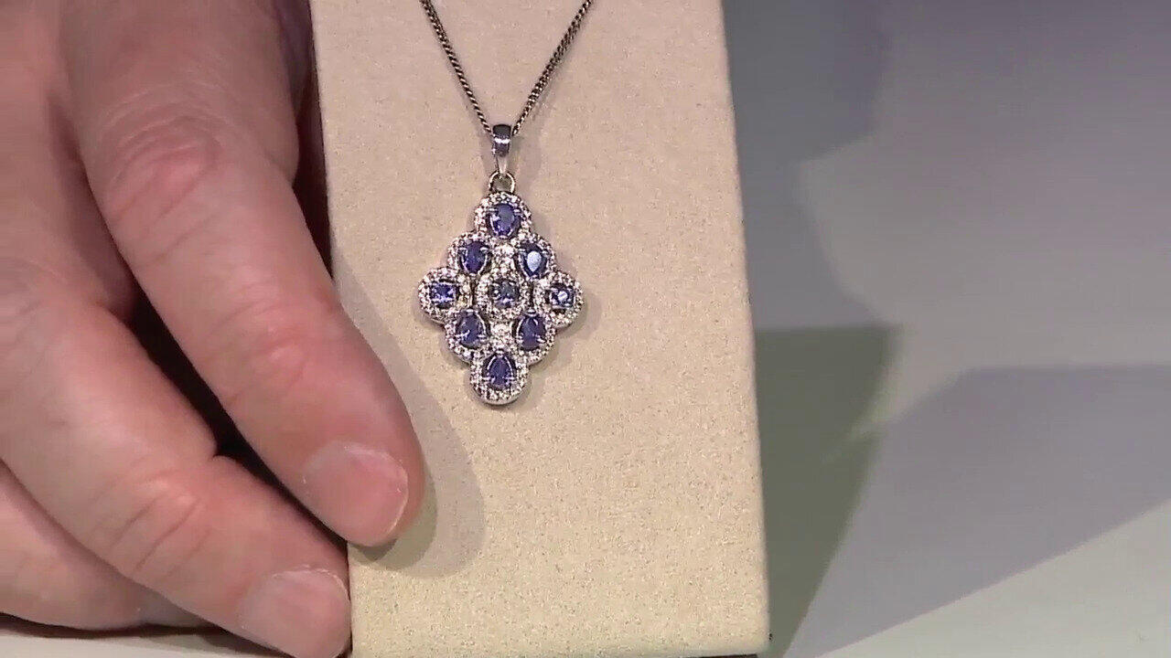 Video Tanzanite Silver Pendant