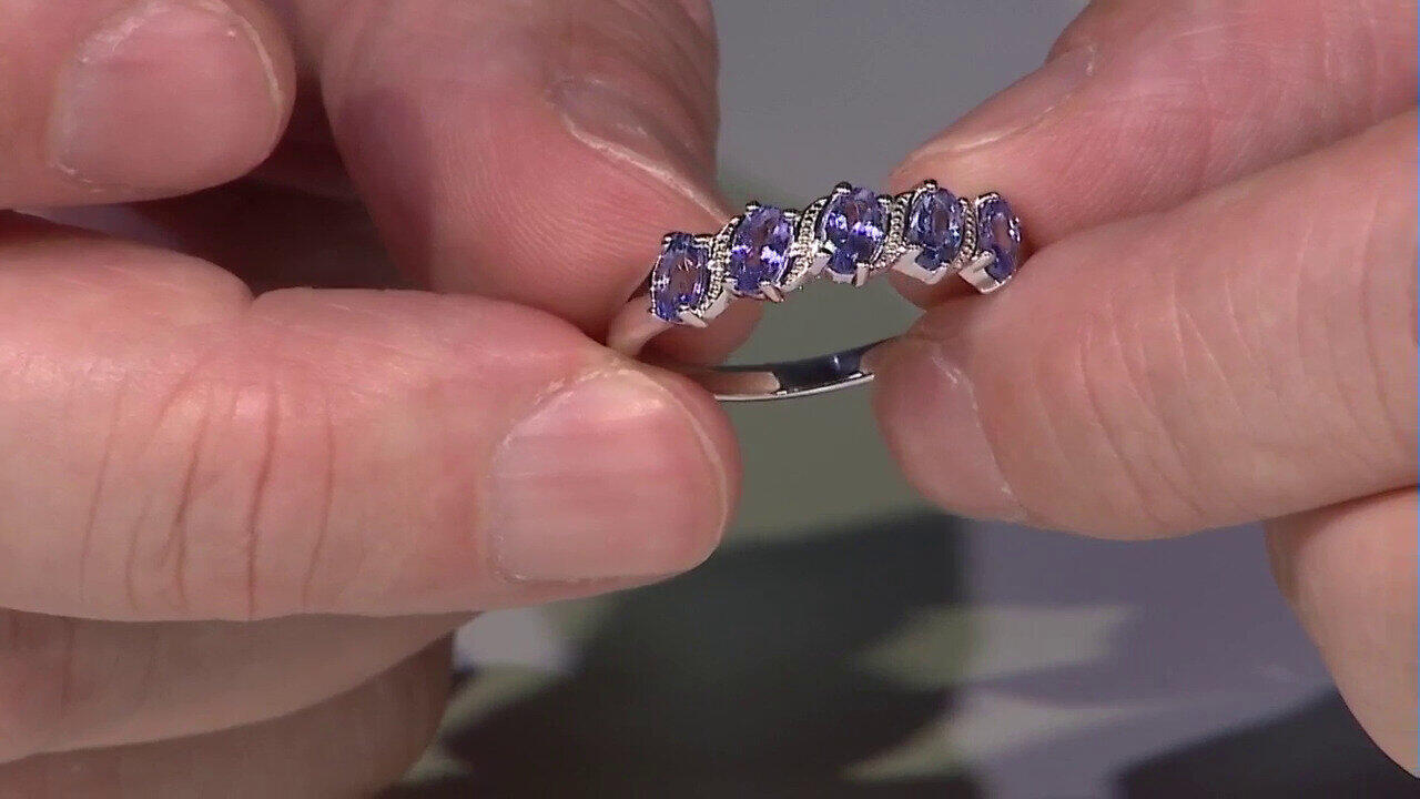 Video Bague en argent et Tanzanite