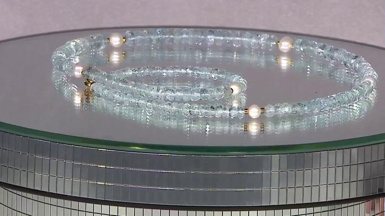 Video Brazilian Aquamarine Silver Necklace