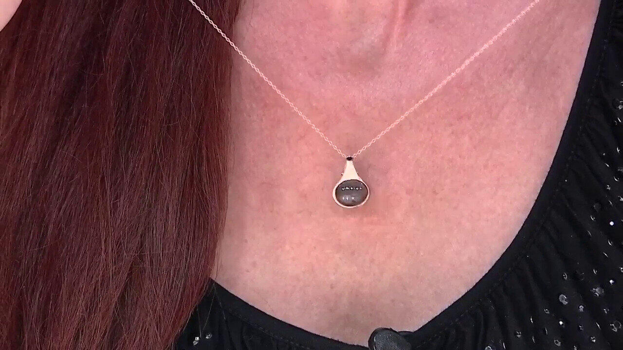 Video Collar en plata con Labradorita púrpura de Maniry (KM by Juwelo)