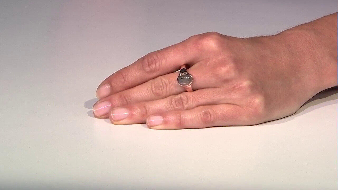 Video Anello in argento con Labradorite Porpora Maniry (KM by Juwelo)