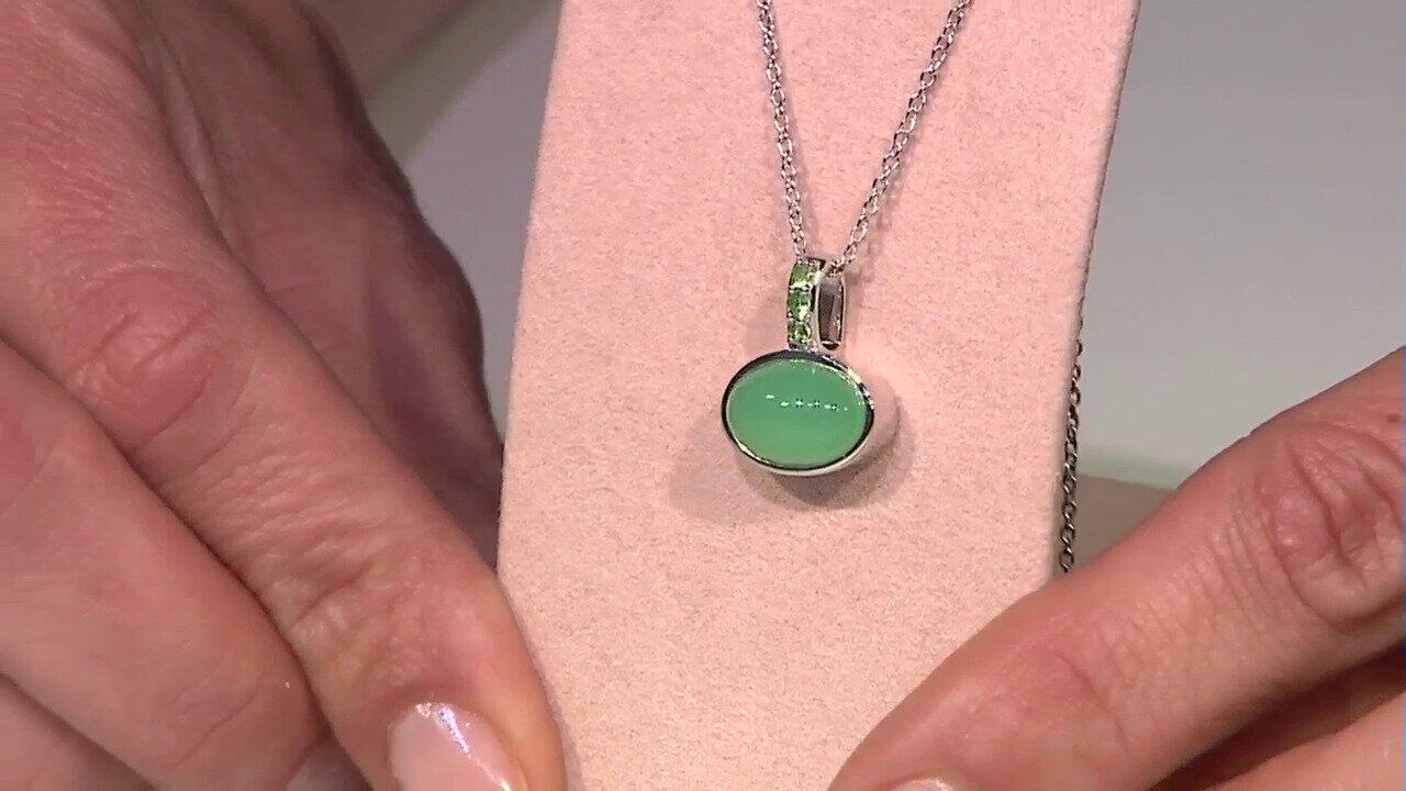 Video Collar en plata con Crisoprasa (KM by Juwelo)