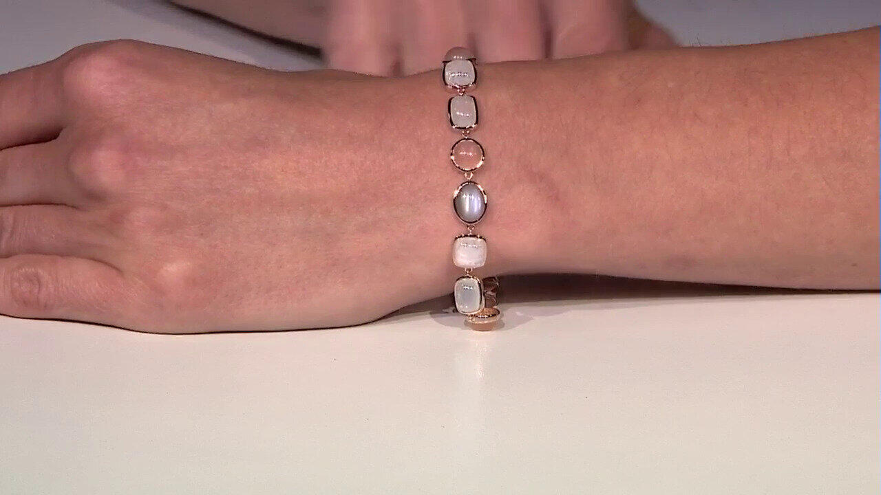 Video Bracciale in argento con Pietra di Luna Argentata (KM by Juwelo)