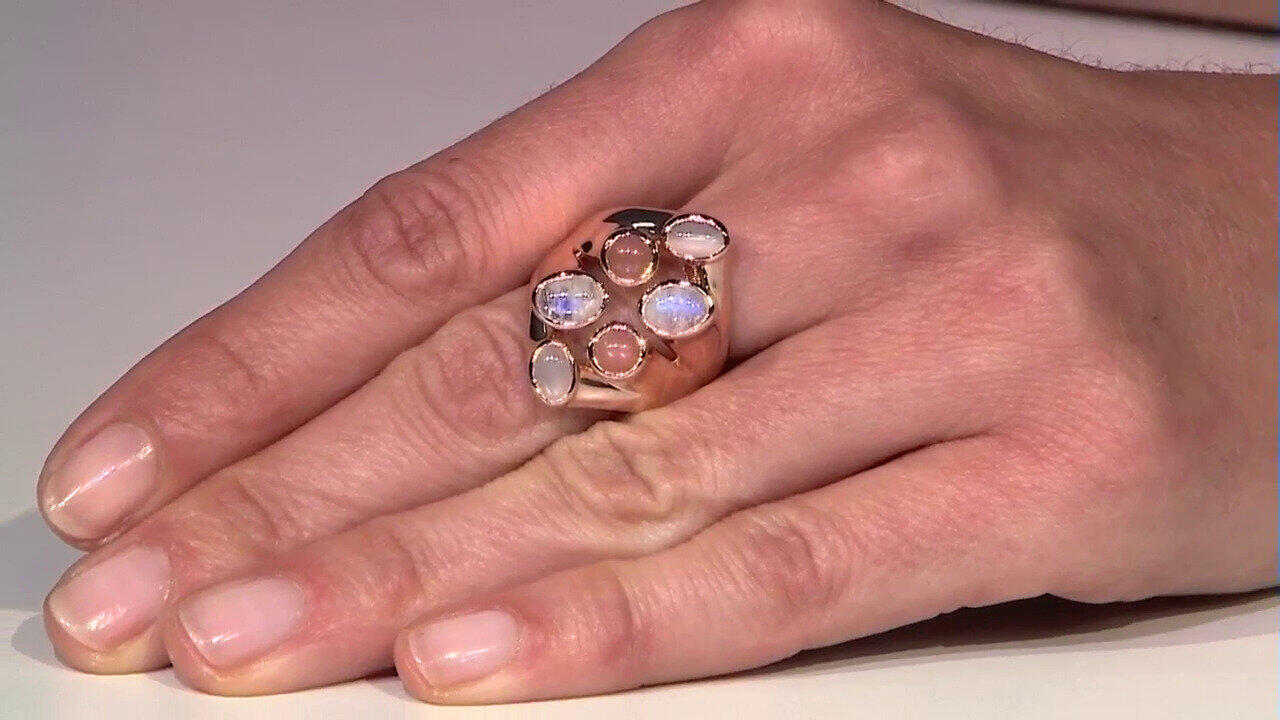 Video Blue Moonstone Silver Ring (KM by Juwelo)