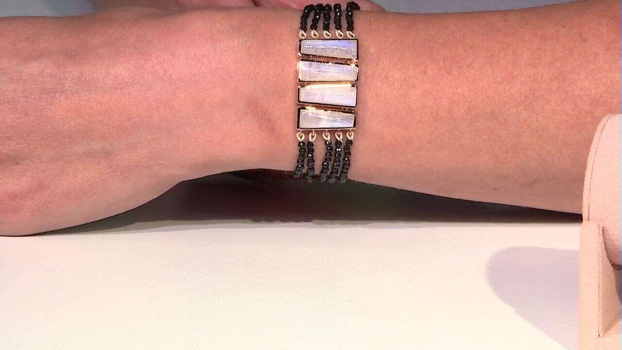 Video Bracciale in argento con Pietra di Luna Blu (KM by Juwelo)