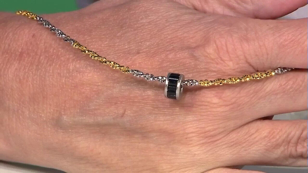 Video Black Spinel Silver Pendant (MONOSONO COLLECTION)