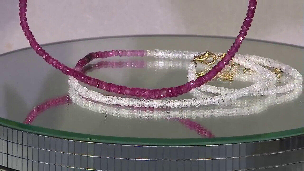 Video Collar en plata con Rubí de Tanzania