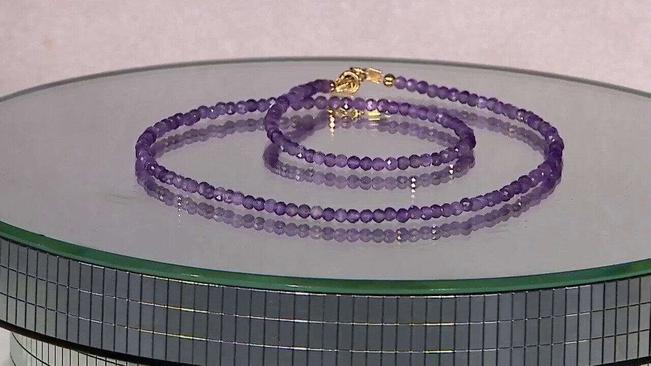 Video Collana in argento con Ametista Zambiana