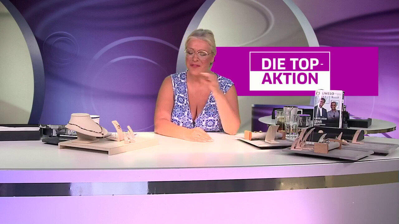 Video Blauer I2 Brillant-Silberring