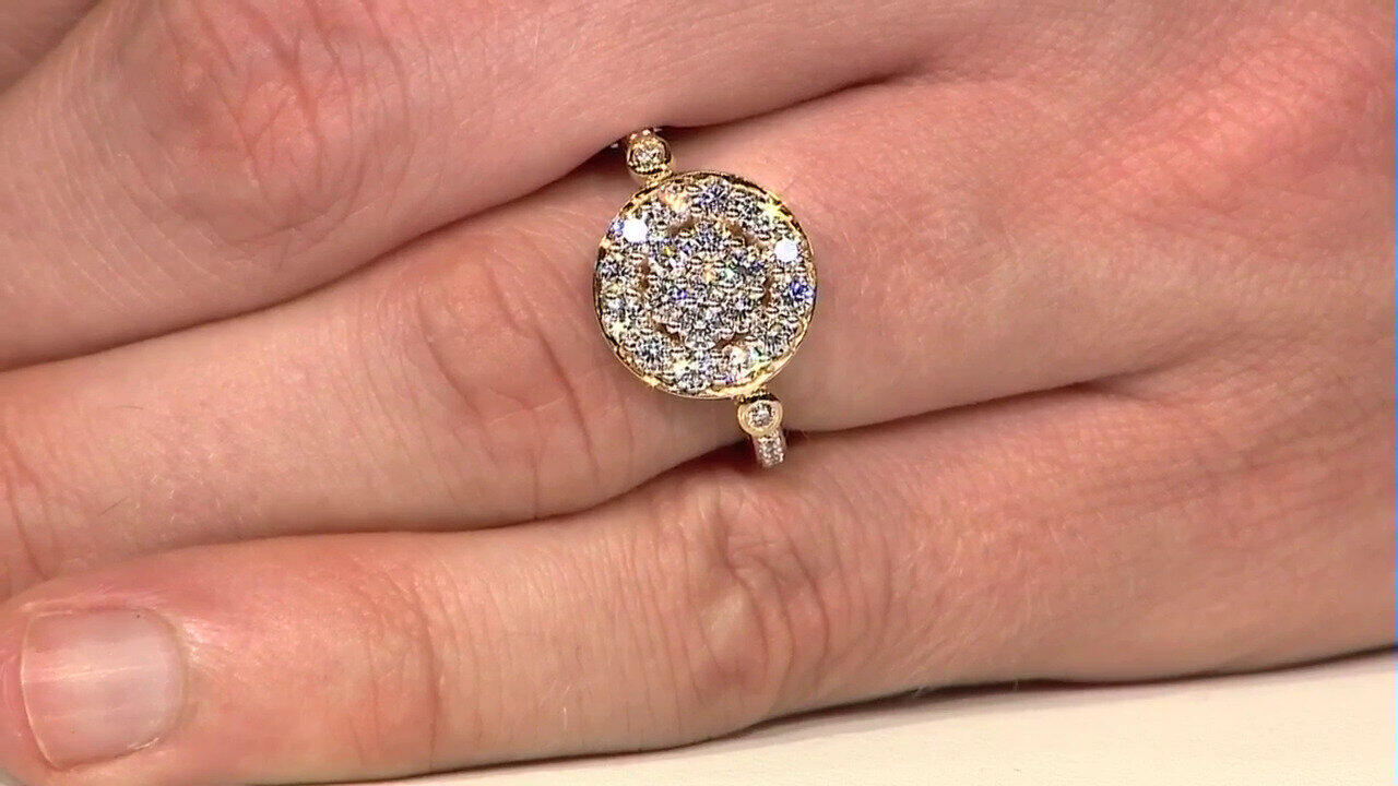Video Anillo en oro con Diamante SI2 (H) (de Melo)