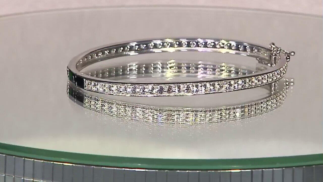 Video Zilveren armband met zirkonen (de Melo)