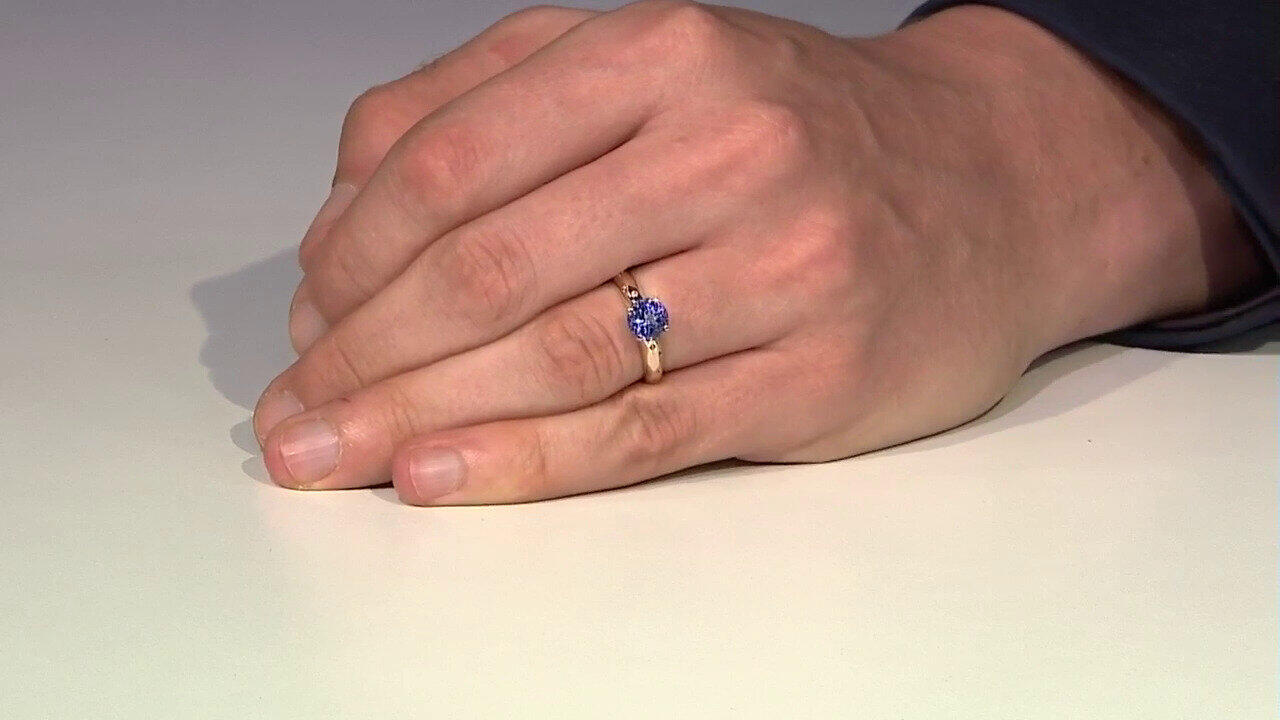 Video Gouden ring met een tanzaniet (de Melo)