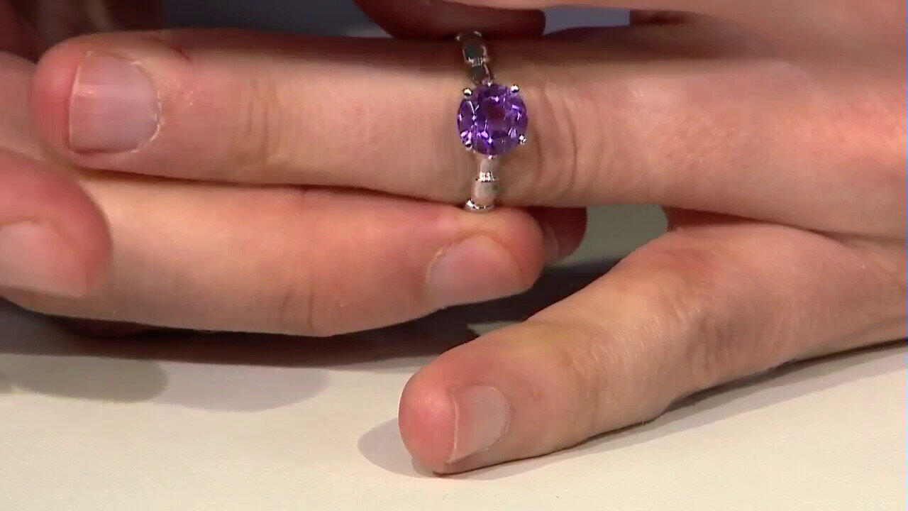 Video Bague en argent et Améthyste de Sibérie (de Melo)