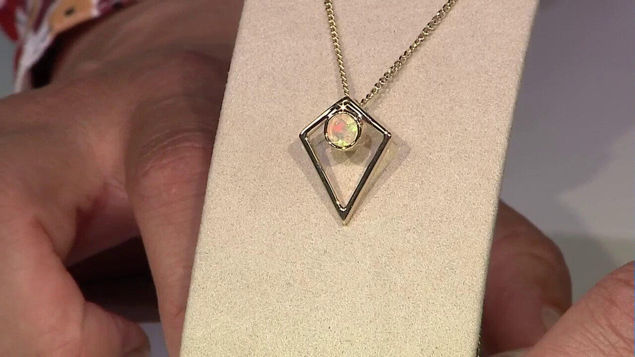 Video Zilveren hanger met een Welo-opaal (Adela Silber)
