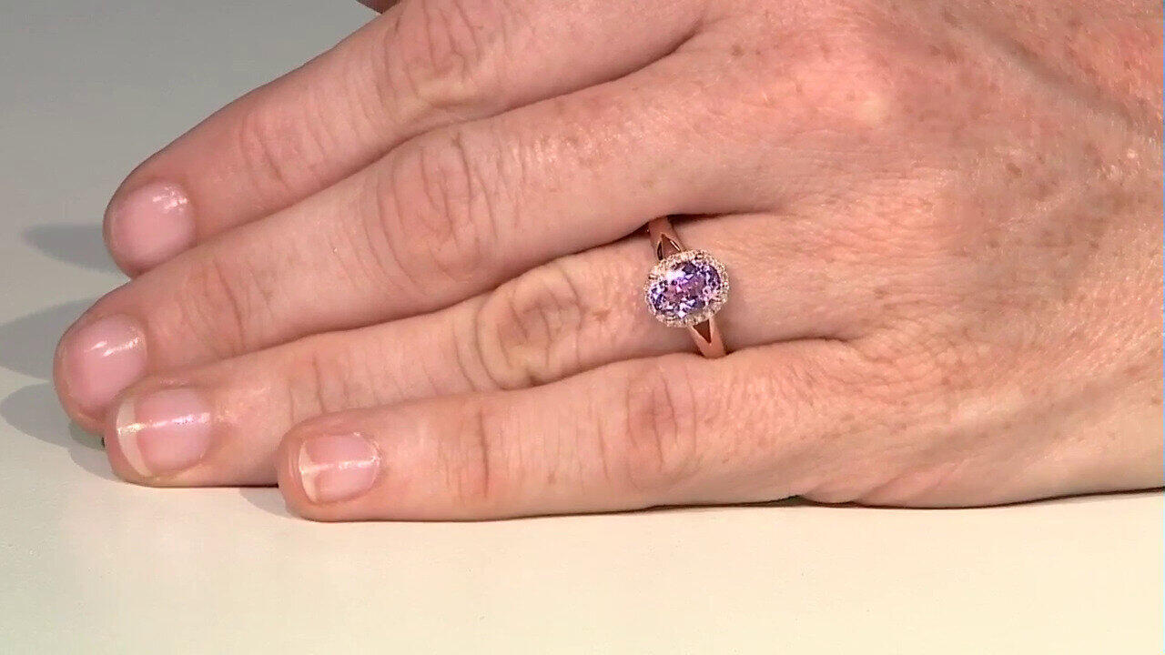 Video 14K Patroke Kunzite Gold Ring (CIRARI)