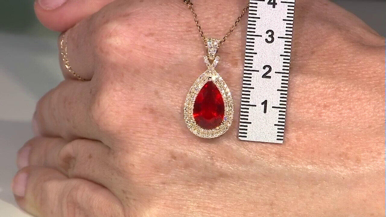 Video Collier en or et Opale de Feu du Mexique (CIRARI)