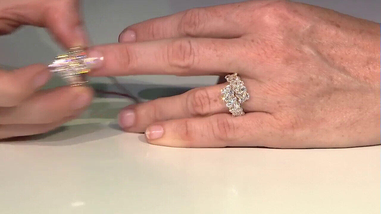 Video 14K SI1 (H) Diamond Gold Ring (CIRARI)