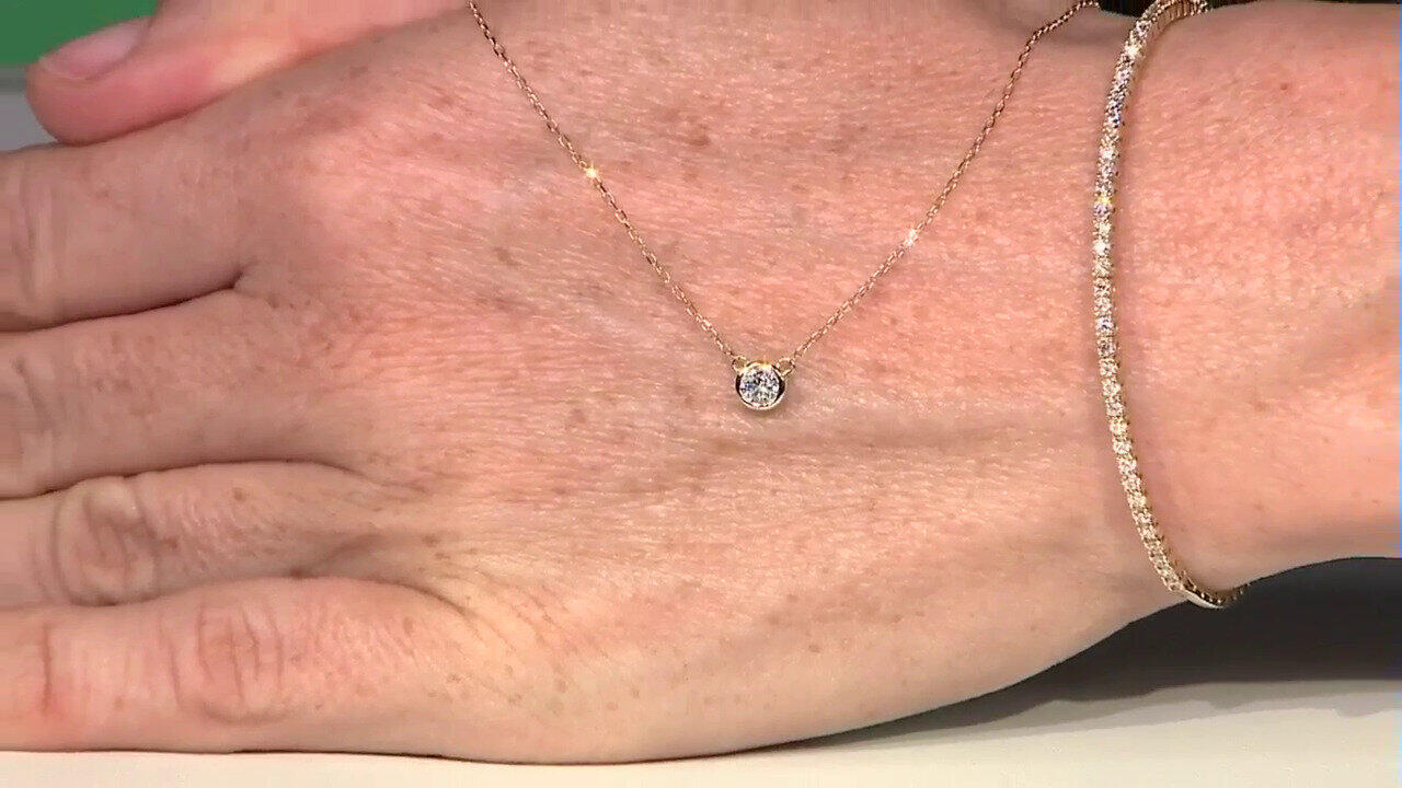 Video Collier en or et Diamant SI1 (H) (CIRARI)