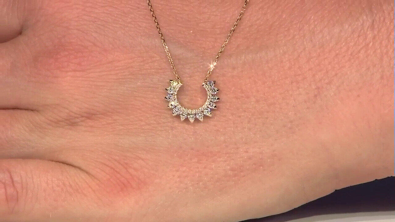Video Collier en or et Diamant SI2 jaune (CIRARI)
