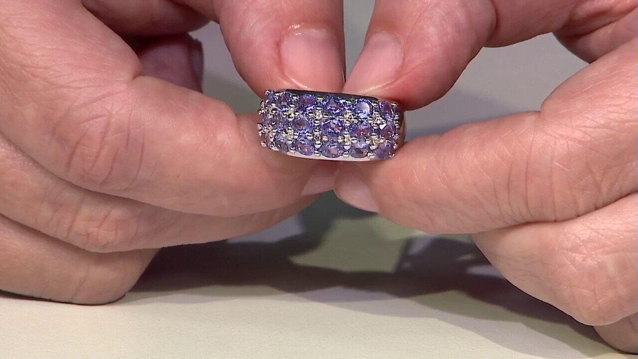Video Tanzanite Silver Ring