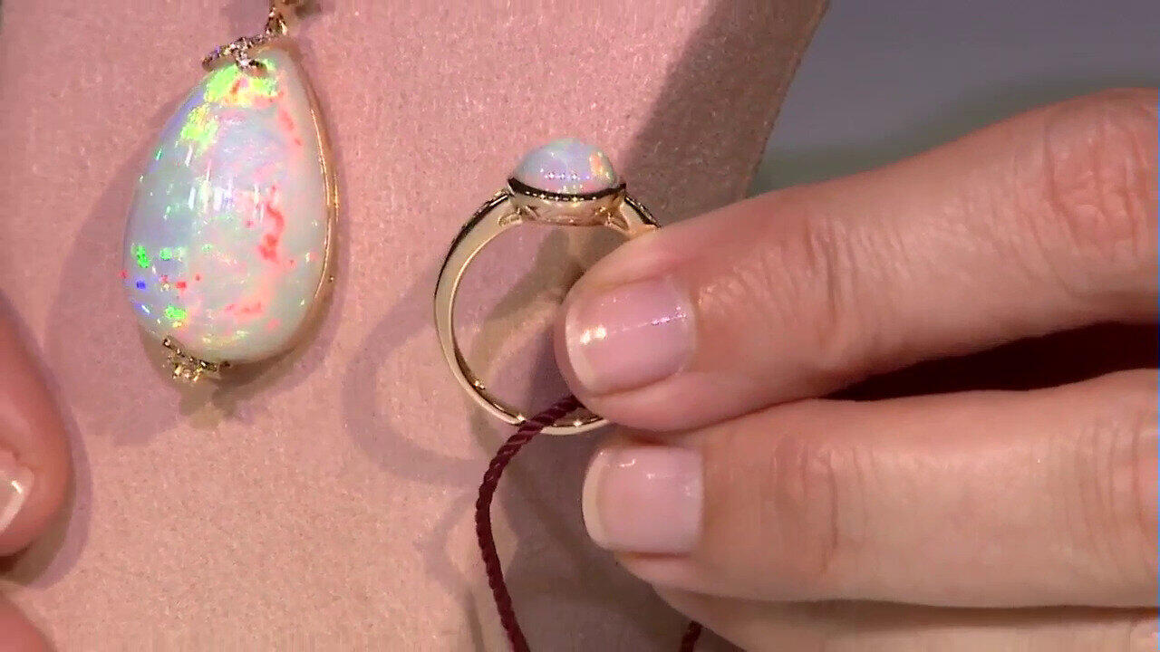 Video Bague en or et Opale Welo AAA (CIRARI)