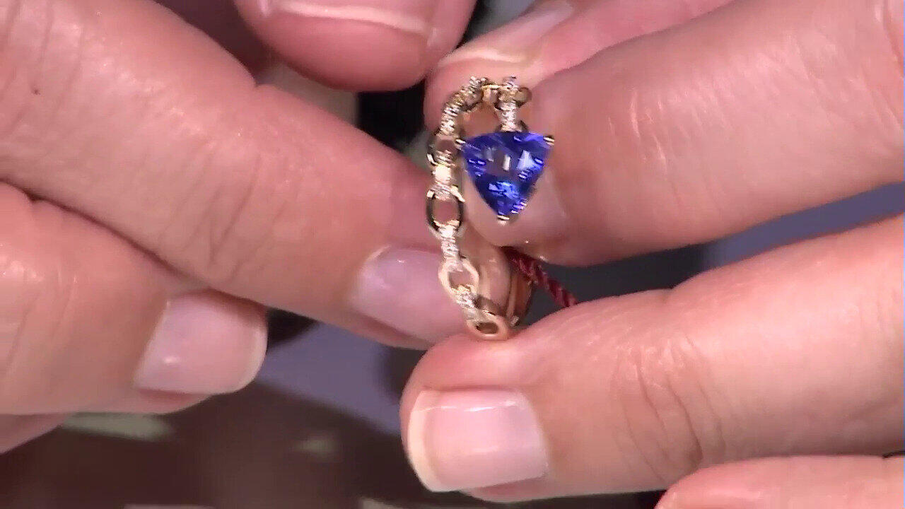 Video Collana in oro con Tanzanite AAA (CIRARI)