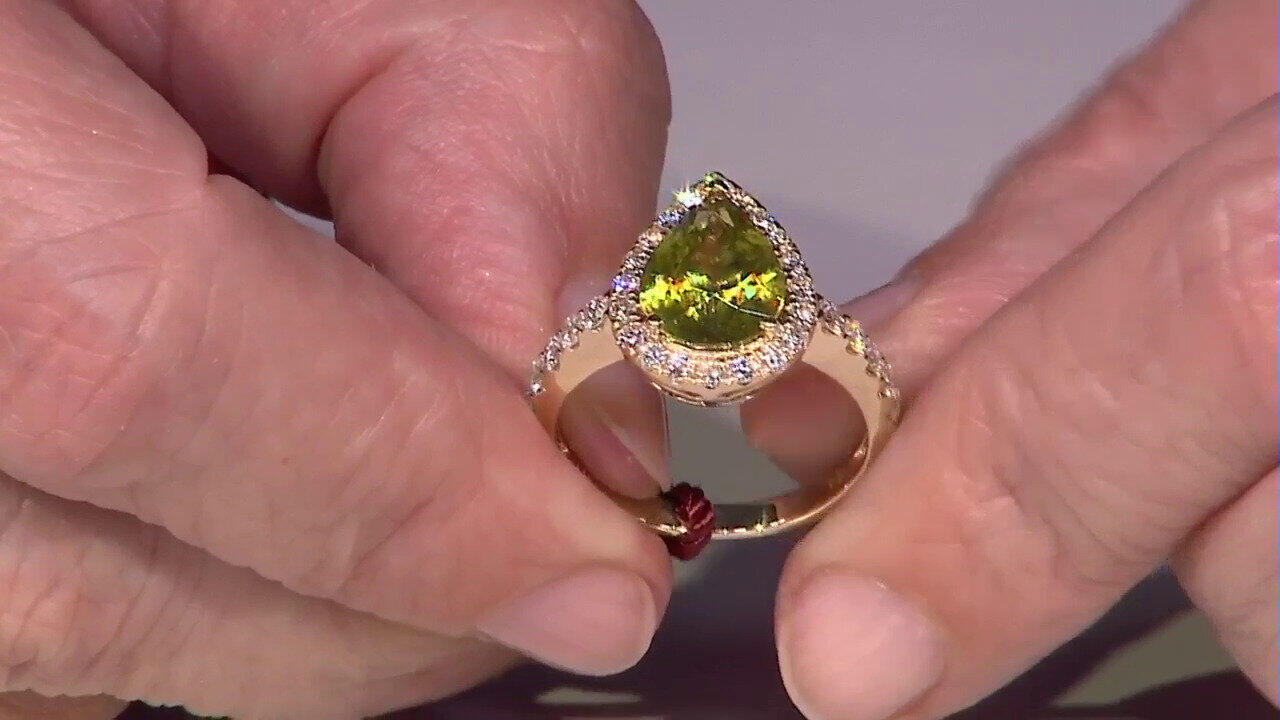 Video Anello in oro con Sfene (CIRARI)