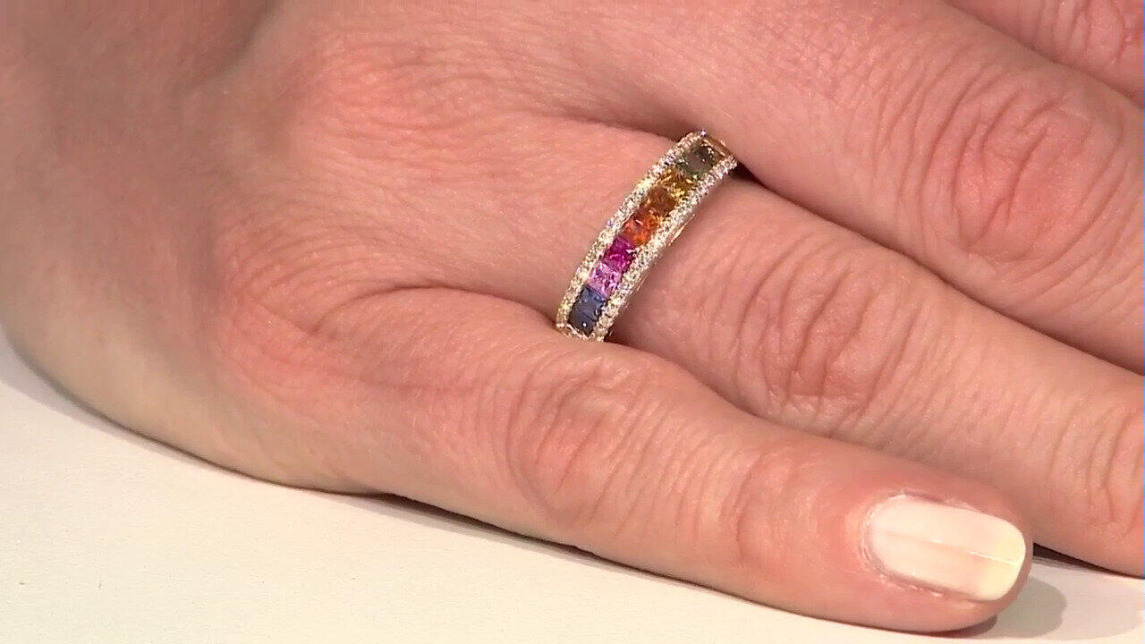 Video Gouden ring met een AAA Zambia smaragd (CIRARI)