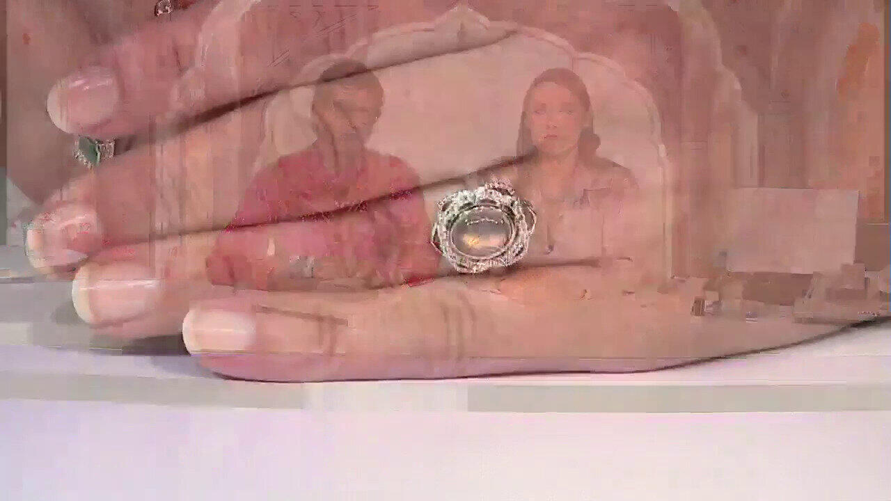 Video Anello in argento con Labradorite rosa Maniry