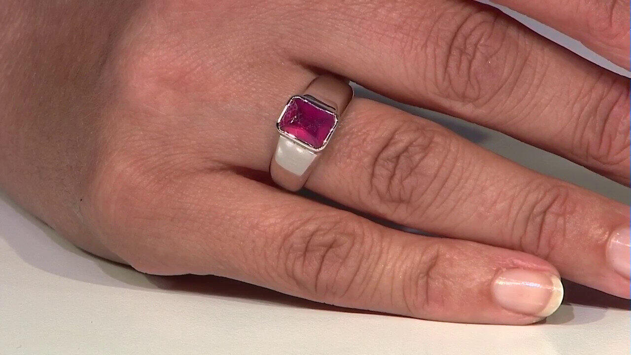 Video Bemainty Ruby Silver Ring