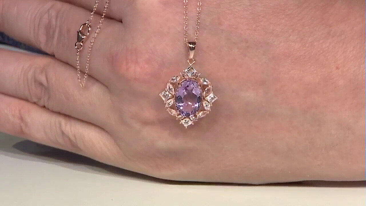 Video Bolivian Amethyst Silver Necklace
