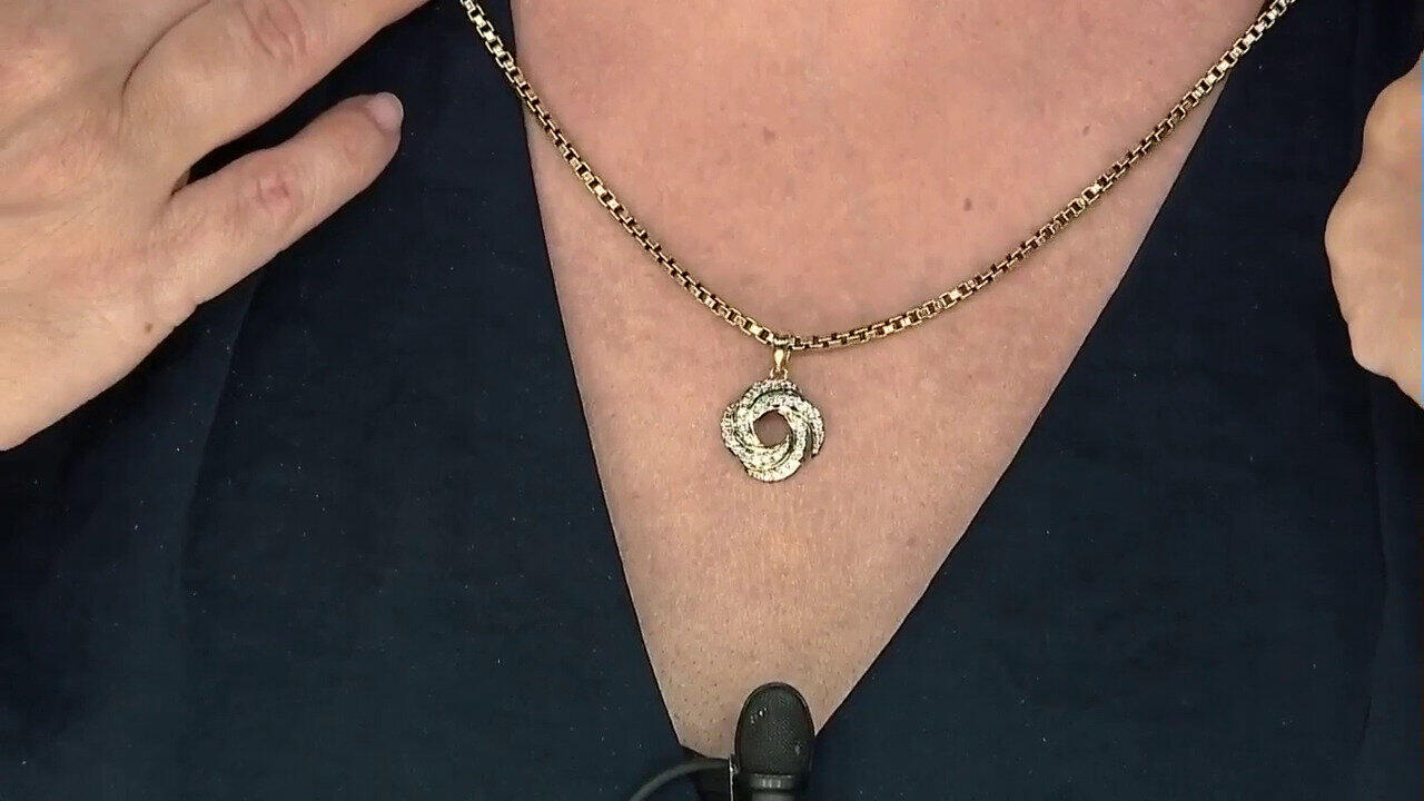 Video Ciondolo in oro con Diamante SI1 (G) (Annette)