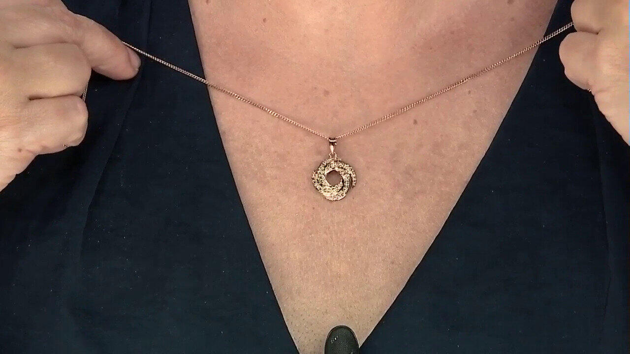 Video Ciondolo in oro con Diamante Rose de France SI1 di Argyle (Annette)