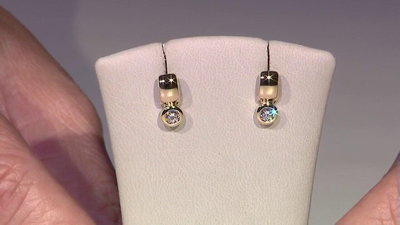 Video Orecchini in oro con Diamante VVS1 (G) (Annette)