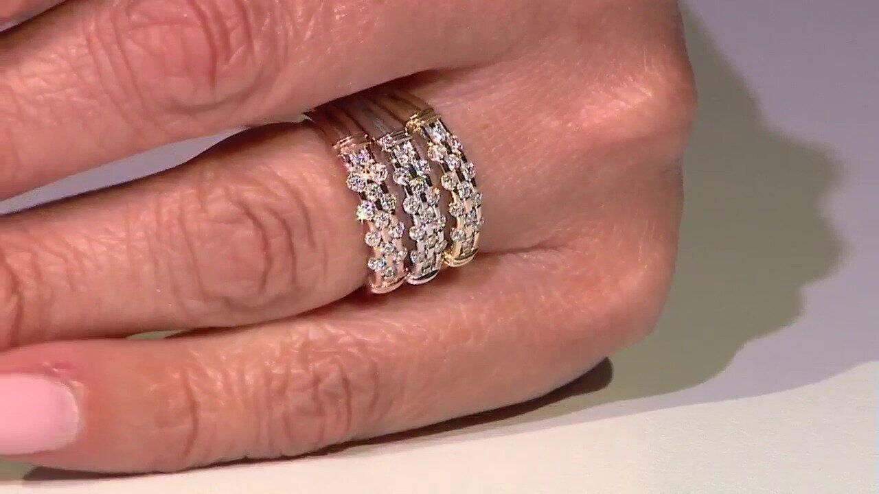 Video 9K SI1 (G) Diamond Gold Ring (Annette)