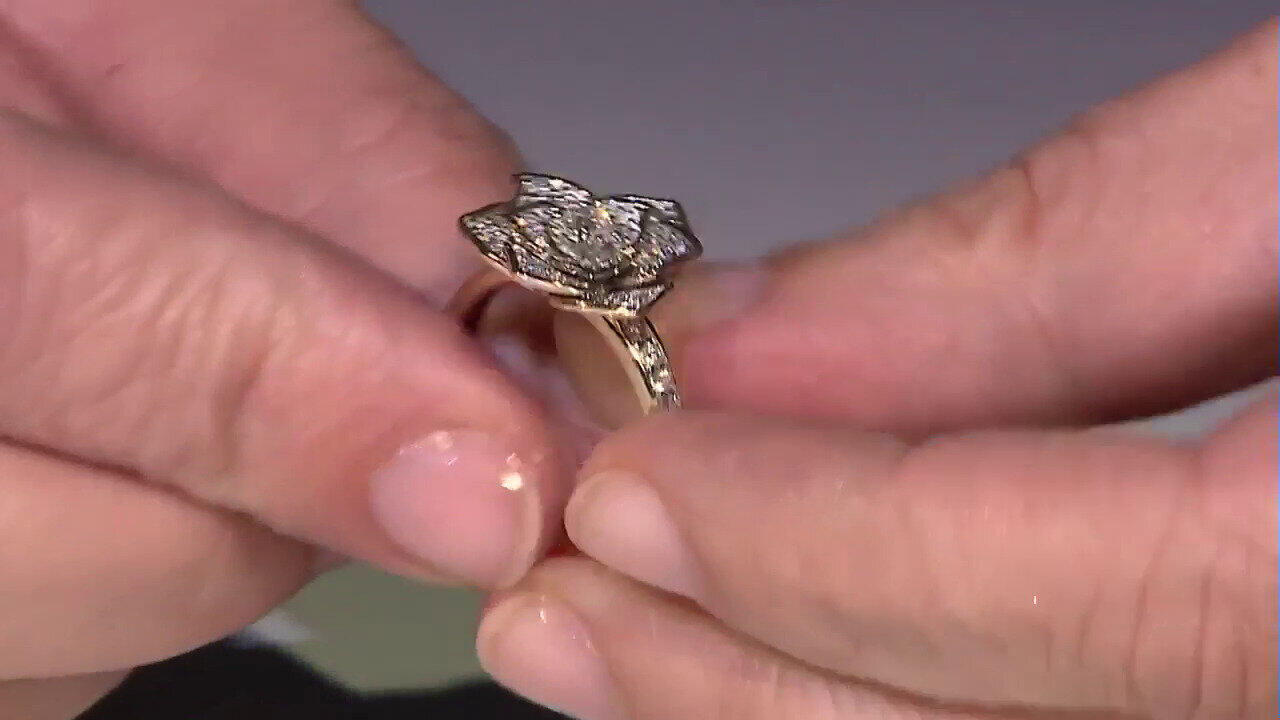 Video Anillo en oro con Diamante SI1 (G) (Annette)