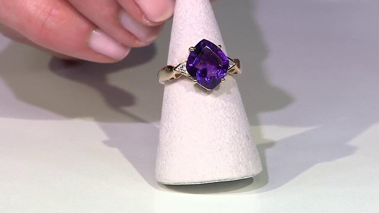 Video Bague en argent et Améthyste de Zambie