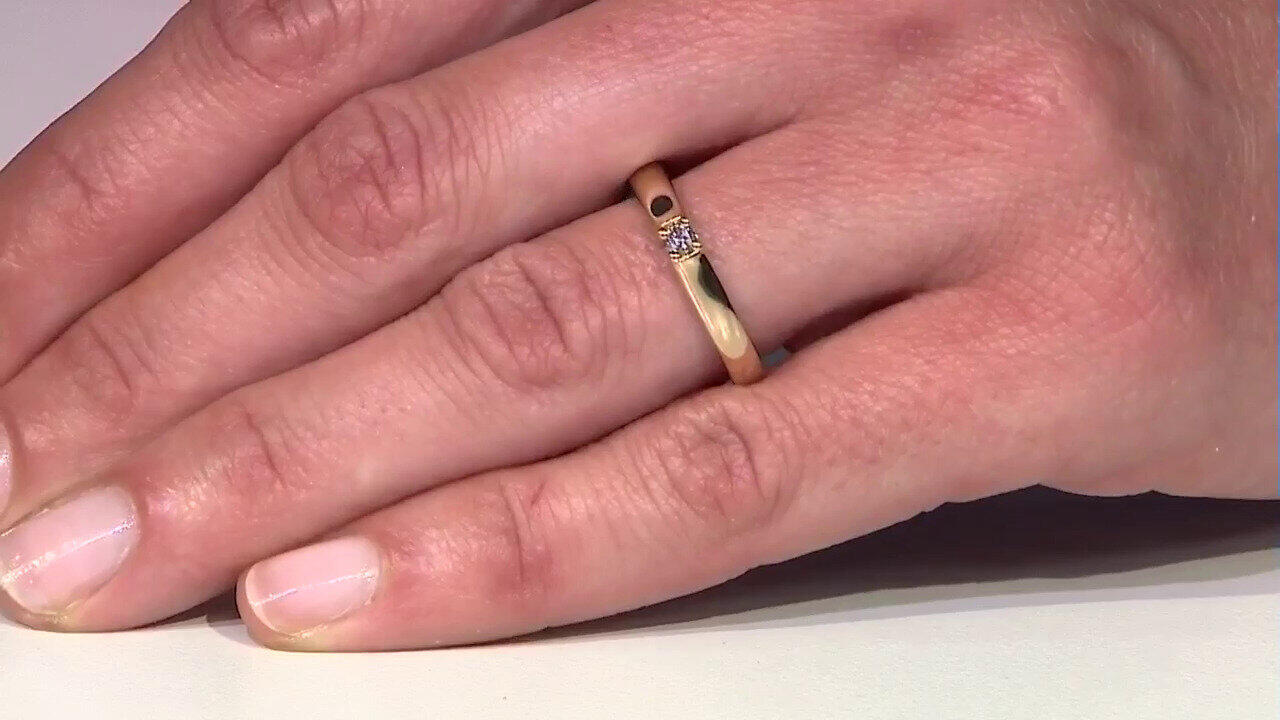 Video Anillo en plata con Diamante chocolate I2