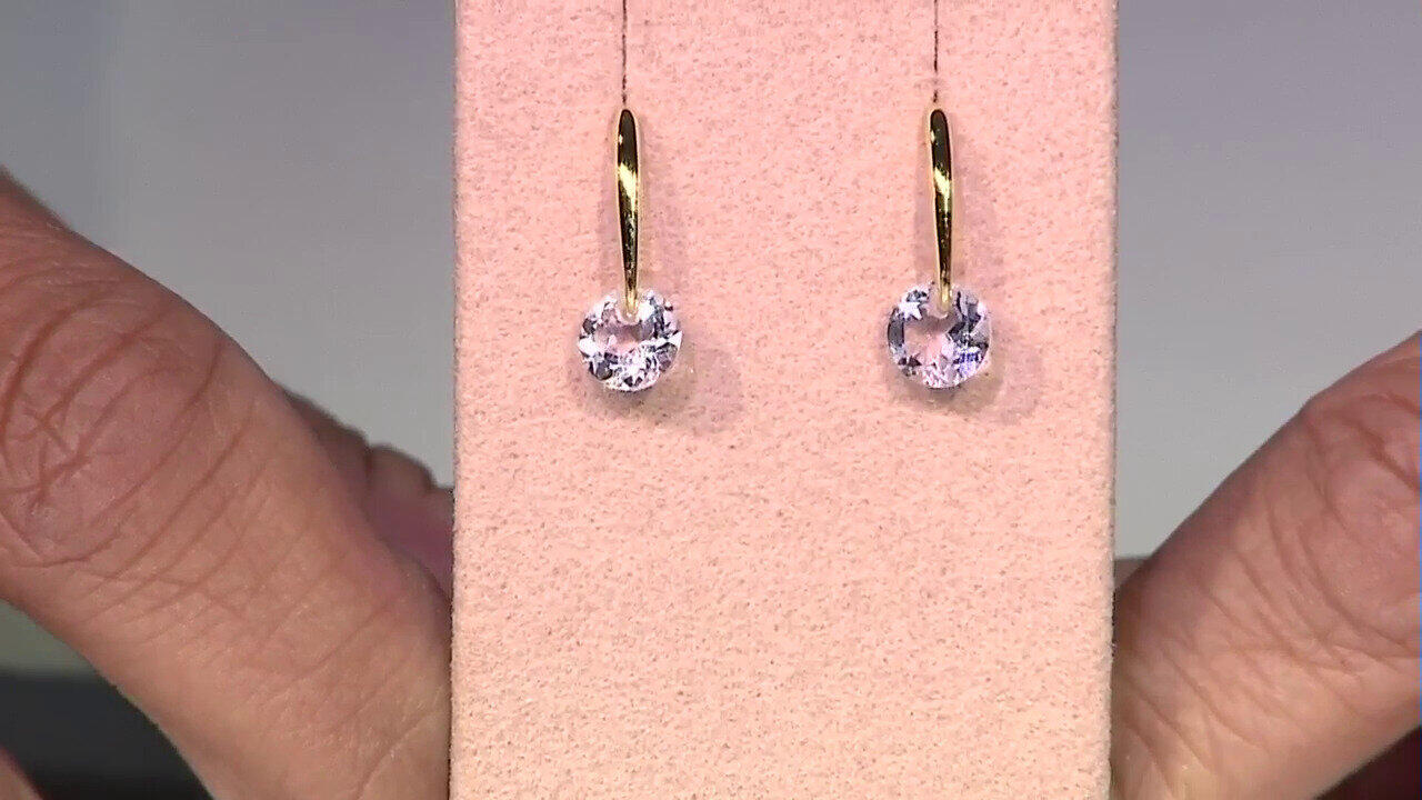 Video Rose de France Amethyst Silver Earrings