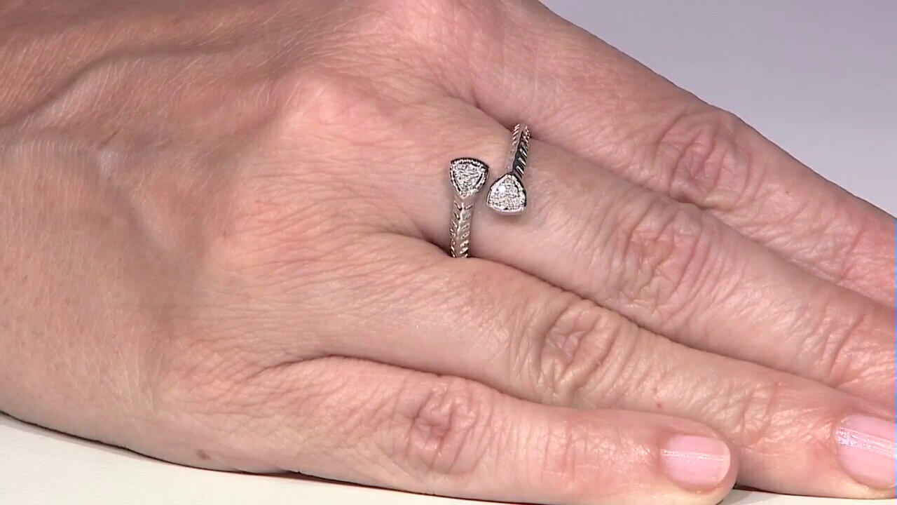 Video I2 (H) Diamant-Silberring