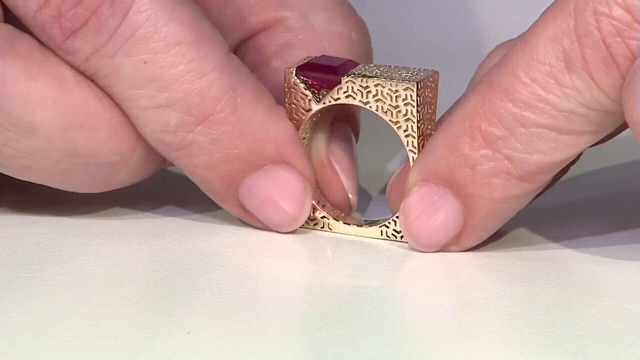 Video Anillo en oro con Rubí (Ornaments by de Melo)