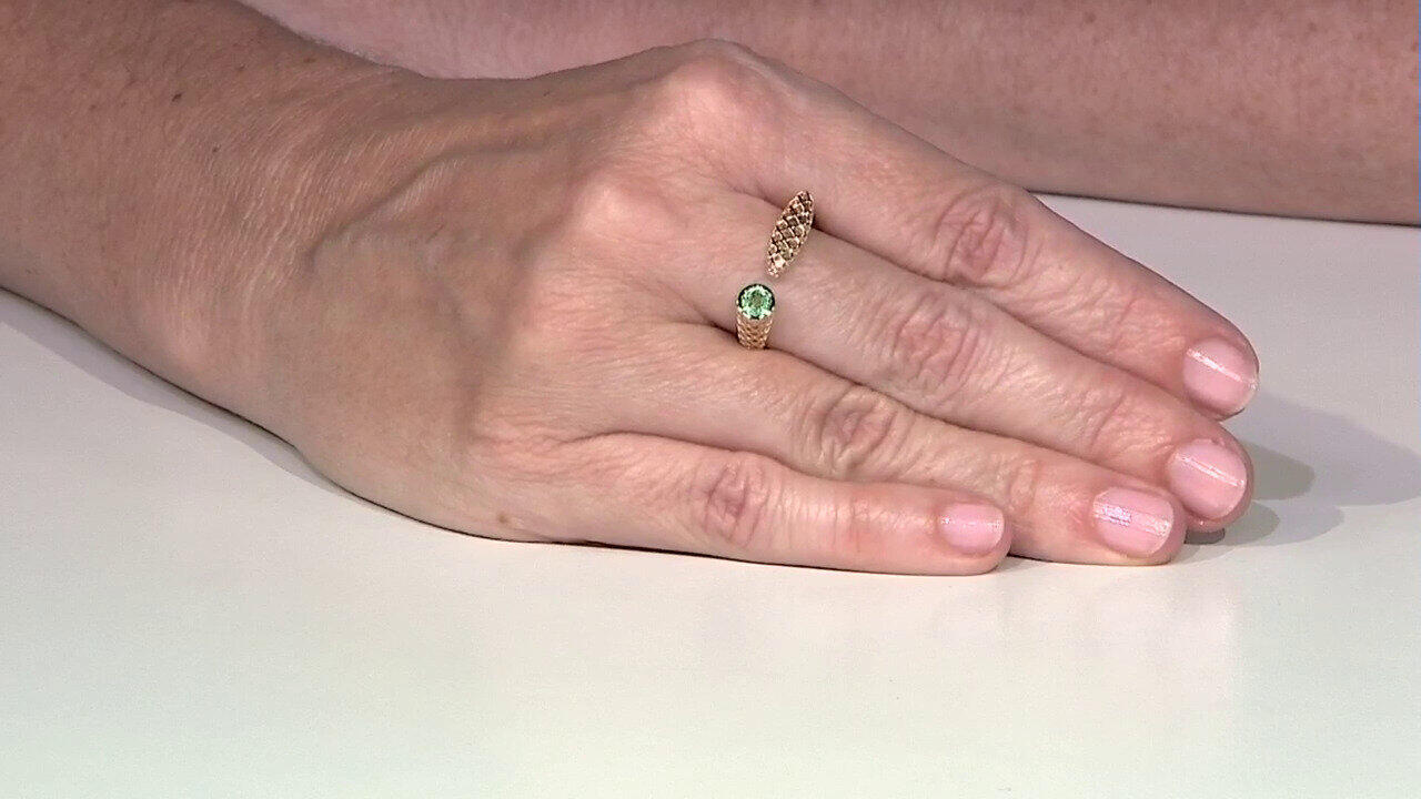 Video 9K Colombian Emerald Gold Ring (Ornaments by de Melo)