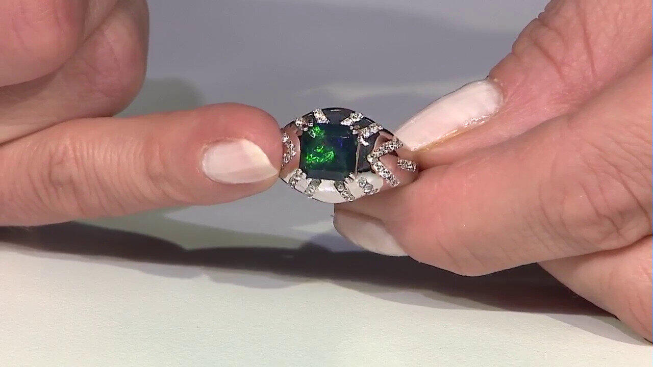 Video Anillo en plata con Diamante I2 (H) (de Melo)