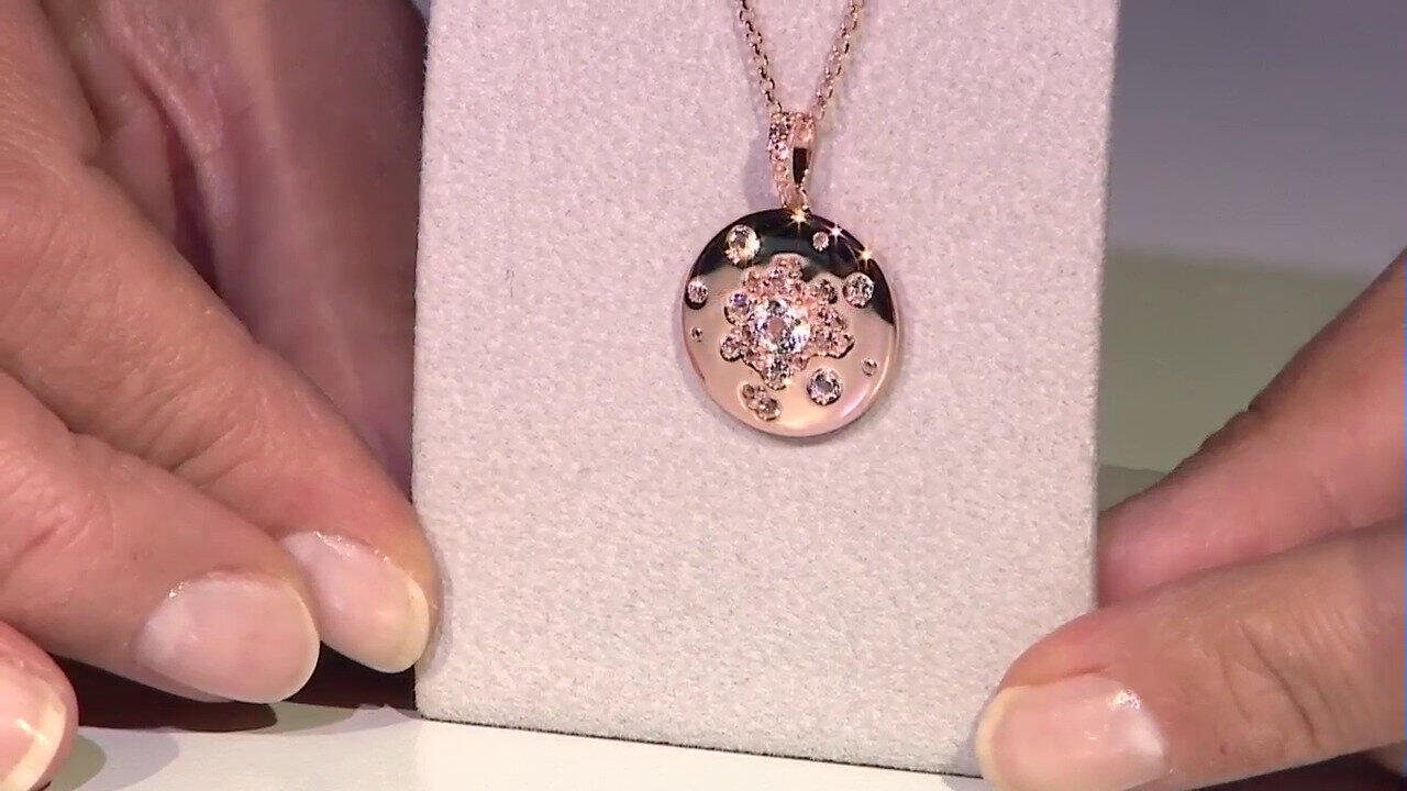 Video Collar en plata con Topacio blanco (Adela Silber)