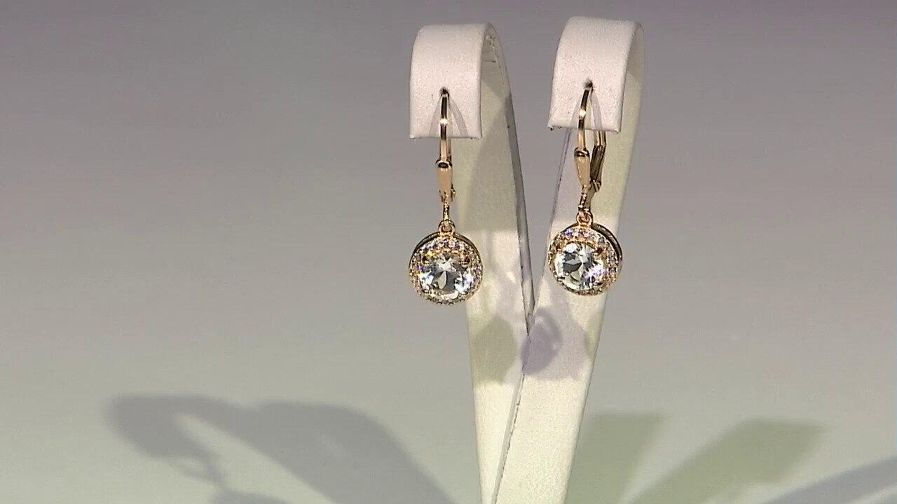 Video Pendientes en plata con Topacio blanco