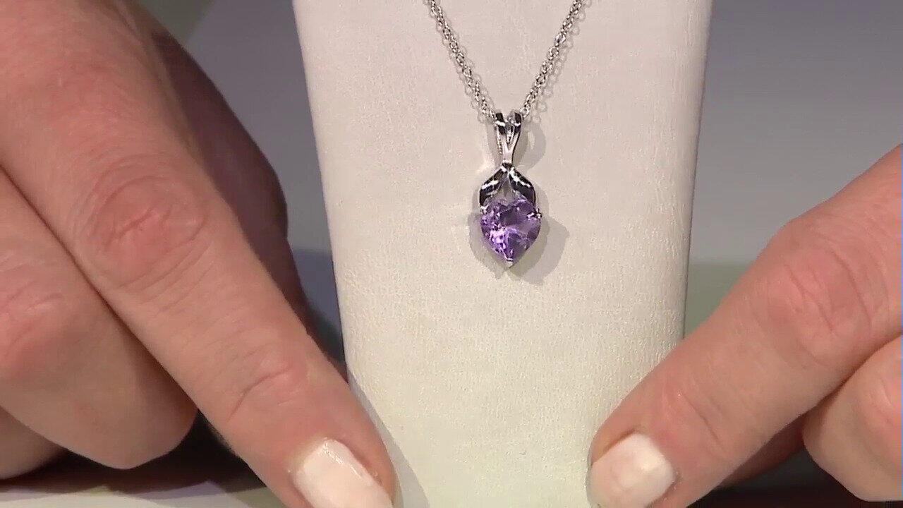 Video Amethyst Silver Necklace