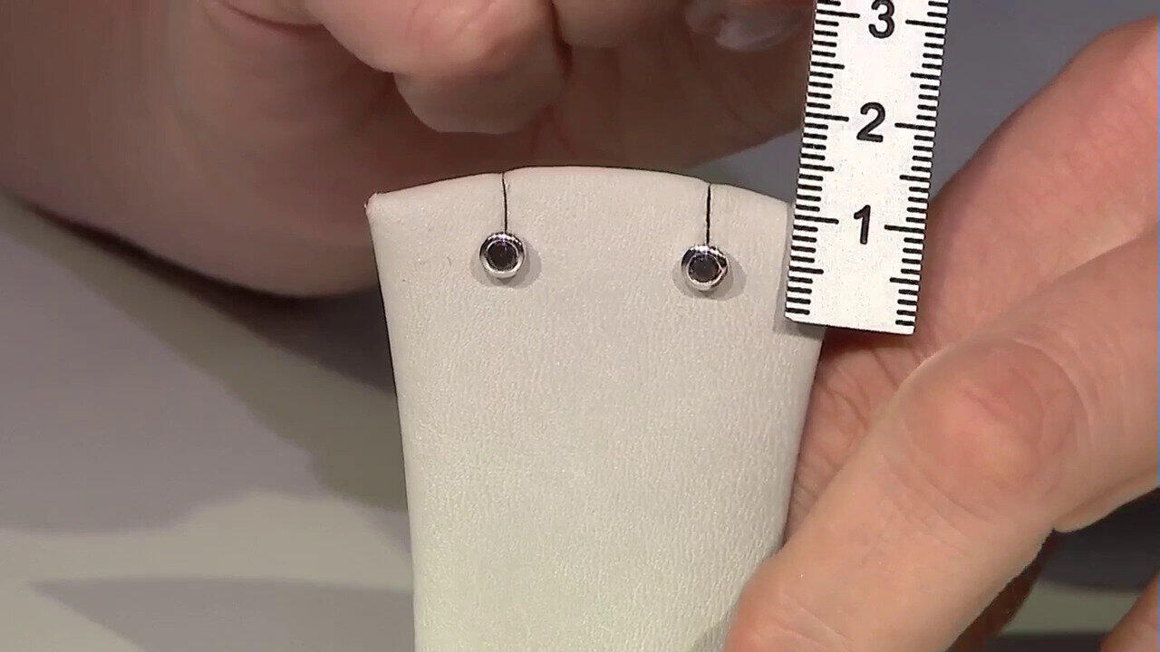 Video Pendientes en plata con Diamante champán I2