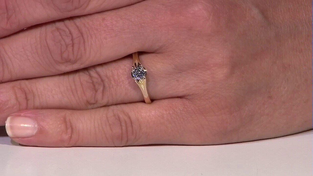Video Gouden ring met een Diamant SI1 (G) (Annette)